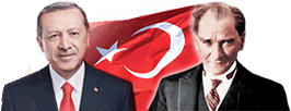 Mustafa Kemal Atatürk Bayrak Recep Tayyip Erdoğan Resmi